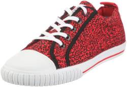 Hilfiger Denim KH Womens LACE FW5SN01992, Damen, Sneaker, Rot (RED/Yellow 600), EU 36 von Tommy Jeans