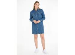 Jeanskleid TOMMY JEANS CURVE "ALINE LS DRESS AH5032 EXT" Gr. 6XL (52), N-Gr, blau (denim_medium) Damen Kleider Freizeitkleider von Tommy Jeans