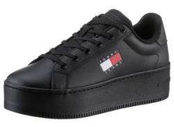 Plateausneaker TOMMY JEANS "TJW FLATFORM ESS" Gr. 39, schwarz Damen Schuhe Sneaker von Tommy Jeans