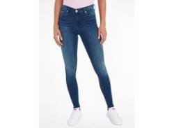 Skinny-fit-Jeans TOMMY JEANS "NORA MR SKNY" Gr. 33, Länge 34, blau (new niceville mid blue art.:) Damen Jeans Röhrenjeans von Tommy Jeans