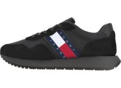 Sneaker TOMMY JEANS "TJM MODERN RUNNER" Gr. 42, schwarz Herren Schuhe Schnürhalbschuhe von Tommy Jeans