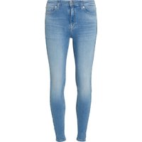 TOMMY Jeans Nora Jeanshose, Skinny, Used-Waschung, für Damen, blau, 26/30 von Tommy Jeans