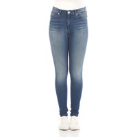 Tommy Hilfiger Damen Jeans NORA - Skinny Fit - Blau - New Niceville Mid Blue Stretch von Tommy Jeans