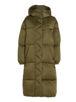 Tommy Hilfiger TJW LONG SATIN PUFFER, GREEN, grün(mr), Gr. M von Tommy Jeans