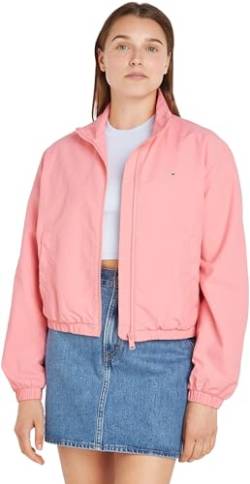 Tommy Jeans Damen Jacke Windbreaker Übergangsjacke, Rosa (Tickled Pink), S von Tommy Jeans