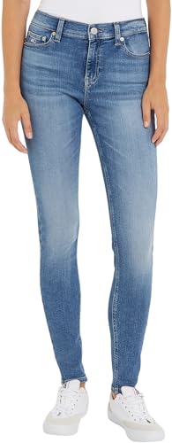 Tommy Jeans Damen Jeans Skinny Fit, Blau (Denim Medium), 26W/30L von Tommy Jeans