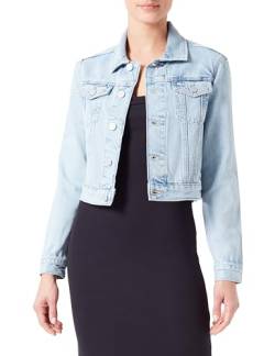 Tommy Jeans Damen Jeansjacke Izzie Slim Jacket aus Baumwolle, Blau (Denim Light), M von Tommy Jeans