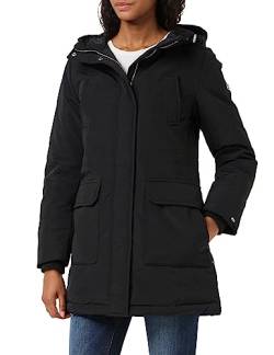 Tommy Jeans Damen Parka Technical Winter, Schwarz (Black), XS von Tommy Jeans