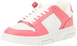 Tommy Jeans Damen Sneaker Tjw Skate Sneaker Mat Mix Leder, Rosa (Pink Alert), 36 EU von Tommy Jeans