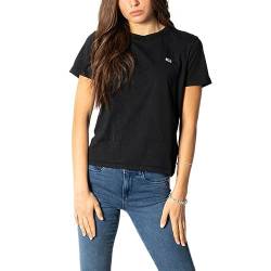 Tommy Jeans Damen T-Shirt Kurzarm TJW Regular Regular Fit, Schwarz (Black), XXS von Tommy Jeans