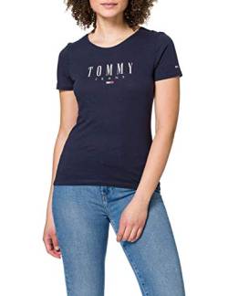 Tommy Jeans Damen TJW ESSENTIAL SKINNY LOGO TEE T-Shirt, Marineblau (Twilight Navy), XS von Tommy Jeans