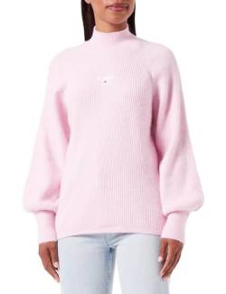 Tommy Jeans Damen TJW RLX Turtleneck Lofty Sweater DW0DW16524 Pullover, Rosa, XS von Tommy Jeans