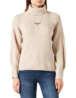 Tommy Jeans Damen TJW RLXD Lofty Turtle Sweater DW0DW14257 Pullover, Beige, M von Tommy Jeans