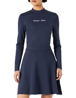 Tommy Jeans Damen TJW Serif LINEAR Dress DW0DW14394 Fit & Flare Kleider, Blau, M von Tommy Jeans