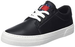 Tommy Jeans Damen Vulcanized Sneaker Lace Up Schuhe, Schwarz (Black), 38 von Tommy Jeans