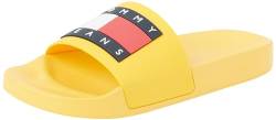 Tommy Jeans Herren Badeschuhe Pool Slide Badelatschen, Gelb (Warm Yellow), 43 von Tommy Jeans