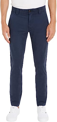 Tommy Jeans Herren Chinos TJM Scanton Chino Pant Slim Fit, Blau (Twilight Navy), 31W / 32L von Tommy Jeans