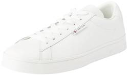 Tommy Jeans Herren Cupsole Sneaker Leather Schuhe, Weiß (Ecru), 41 von Tommy Jeans