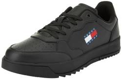 Tommy Jeans Herren Cupsole Sneaker Retro Schuhe, Schwarz (Black), 41 EU von Tommy Jeans