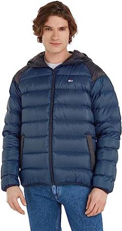 Tommy Jeans Herren Daunenjacke Light Winterjacke, Blau (Twilight Navy), XL von Tommy Jeans