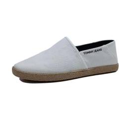 Tommy Jeans Herren Espadrilles Stoffschuhe, Weiß (Ecru), 40 von Tommy Jeans