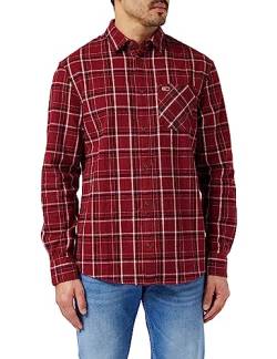 Tommy Jeans Herren Hemd Check Pocket Shirt Freizeithemd, Mehrfarbig (Rouge Check), L von Tommy Jeans