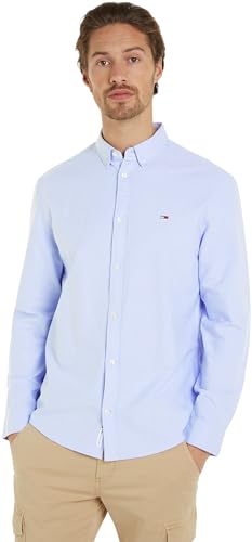 Tommy Jeans Herren Hemd Tjm Entry Reg Oxford Shirt Freizeithemd, Blau (Moderate Blue), XXL von Tommy Jeans