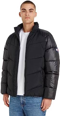 Tommy Jeans Herren Jacke Tonal Puffer Winterjacke, Schwarz (Black), M von Tommy Jeans