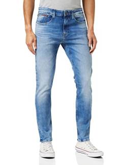 Tommy Jeans Herren Jeans Austin Slim Tapered Stretch, Blau (Wilson Light Blue Stretch), 31W / 36L von Tommy Jeans