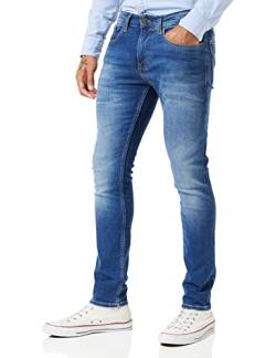 Tommy Jeans Herren Jeans Austin Slim Tapered Stretch, Blau (Wilson Mid Blue Stretch), 31W / 36L von Tommy Jeans