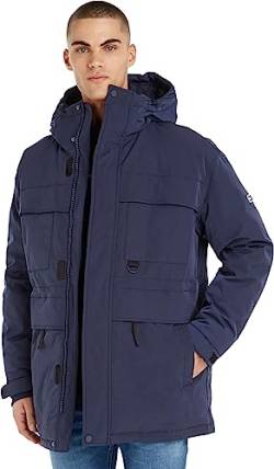 Tommy Jeans Herren Parka Tech Winter, Blau (Twilight Navy), M von Tommy Jeans