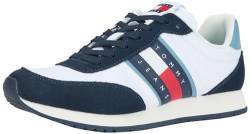 Tommy Jeans Herren Runner Sneaker Casual Sportschuhe, Blau (Skyscrape Blue), 40 von Tommy Jeans