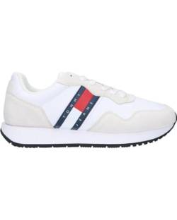Tommy Jeans Herren Runner Sneaker Modern Sportschuhe, Weiß (White), 46 von Tommy Jeans