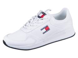 Tommy Jeans Herren Runner Sneaker Schuhe, Weiß (White), 43 von Tommy Jeans