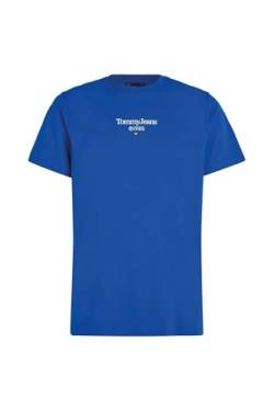 Tommy Jeans Herren T-Shirt Kurzarm Slim Rundhalsausschnitt, Blau (Dark Night Navy), XL von Tommy Jeans
