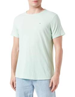 Tommy Jeans Herren T-Shirt Kurzarm TJM Slim Slim Fit, Grün (Opal Green), 3XL von Tommy Jeans