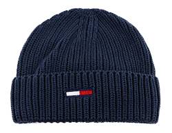 Tommy Jeans Herren TJM Basic Rib Beane Beanie-Mütze, Twilight Navy, Einheitsgröße von Tommy Jeans