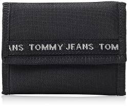 Tommy Jeans Herren TJM Essential Nylon Trifold AM0AM11720 Geldbörsen, Schwarz von Tommy Jeans