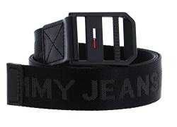 Tommy Jeans Herren TJM Essential Webbing 3.5 Grtel, Schwarz, 85 cm von Tommy Jeans