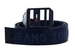 Tommy Jeans Herren TJM Essential Webbing 3.5 Gürtel, Marineblau (Twilight Navy), 115 von Tommy Jeans