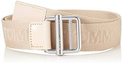 Tommy Jeans Herren TJM Essential Webbing Belt 3.5 Grtel, Sugarcane, 90 cm von Tommy Jeans