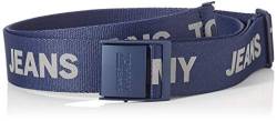 Tommy Jeans Herren TJM Fashion Webbing Belt Gürtel, Twilight Blue, 95 von Tommy Jeans