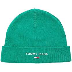 Tommy Jeans Herren TJM Sport Beanie AM0AM10395 Gestrickte Mütze, Grün, OS von Tommy Jeans