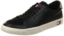 Tommy Jeans Herren Vulcanized Sneaker Schuhe, Schwarz (Black), 40 von Tommy Jeans