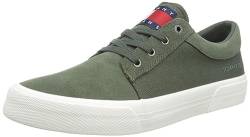 Tommy Jeans Herren Vulcanized Sneaker Skate Derby Schuhe, Grün (Pewter Green), 40 von Tommy Jeans