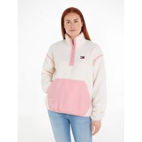 Tommy Jeans Sweatjacke TJW FLEECE COLOR MIX QTR ZIP mit Kängurutasche von Tommy Jeans