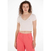 Tommy Jeans T-Shirt TJW BBY CRP ESSENTIAL RIB V SS in Rippoptik von Tommy Jeans