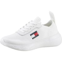 Tommy Jeans TJW KNIT RUNNER Slip-On Sneaker, Freizeitschuh, Halbschuh, Schlupfschuh mit seitlicher Logoflagge von Tommy Jeans