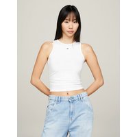 Tommy Jeans Tanktop TJW SLIM GATHERING TANK TOP mit Tommy Jeans Markenlabel von Tommy Jeans