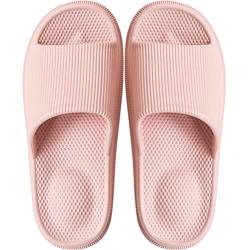 Tomwell Damen Herren Badelatschen Schnelltrocknende Hausschuhe Unisex Weiche Badeschuhe rutschfeste Badeschlappen Sommer Flip Flops Home Pantoletten Schlappen Sandalen C Rosa 36/37 EU von Tomwell